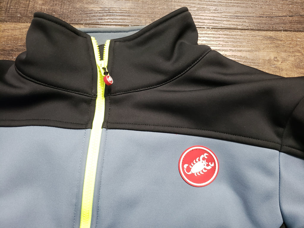 Castelli Gore Wind Stopper fleece cycling jacket women large trim fit