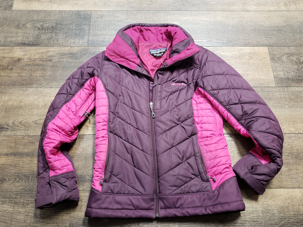 Patagonia Rubicon Rider ski jacket women XS missing hood and skirt