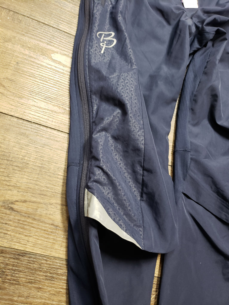 Bjorn-Daehlie XC ski warm up full zip pants wind panels women medium