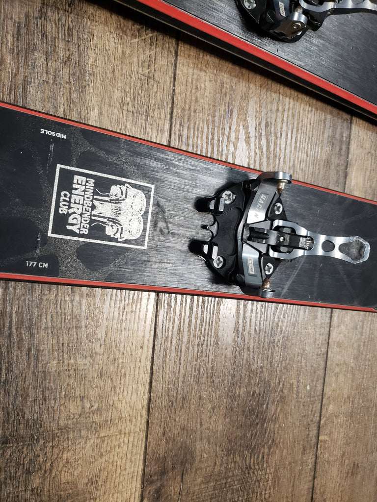 177cm K2 Mindbender 99Ti AT Skis, Hagan ATK c12 Pro Bindings, Skins