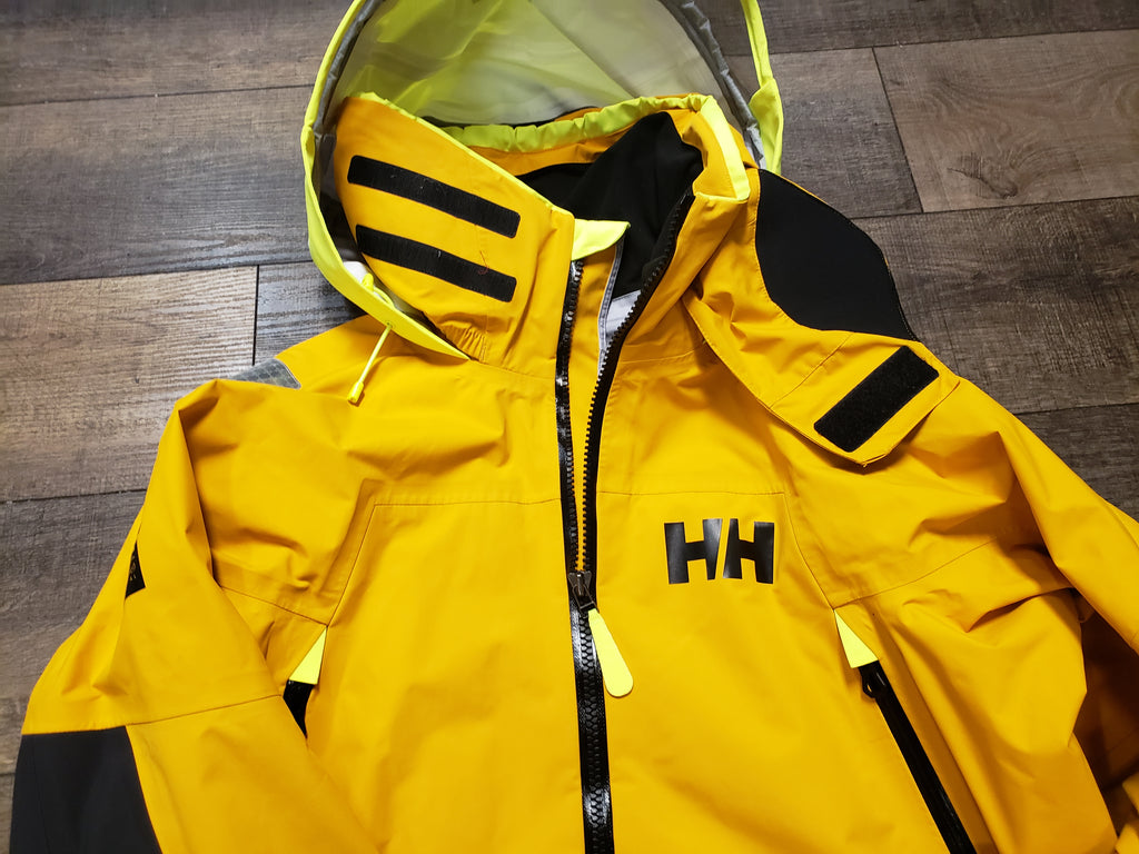 Helly Hansen Aegir Race Jacket 2.0 sailing waterproof men large yellow