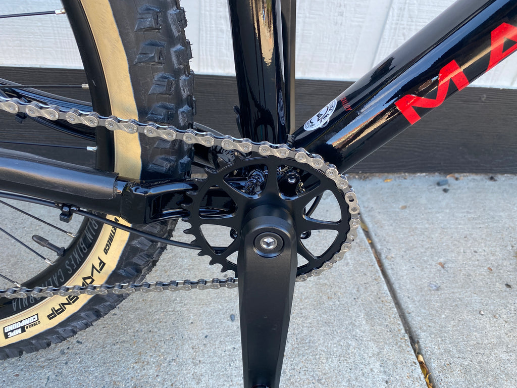 Marin San Quentin 1 Hardtail Mountain Bike, Black/Tan