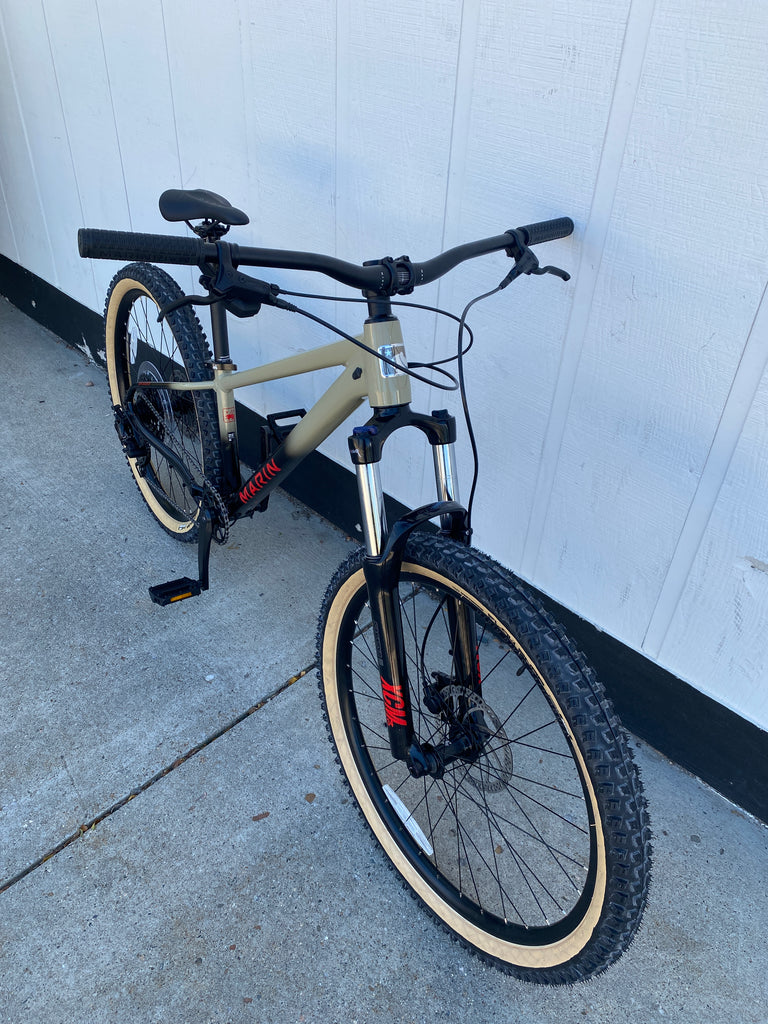 Marin San Quentin 1 Hardtail Mountain Bike, Black/Tan