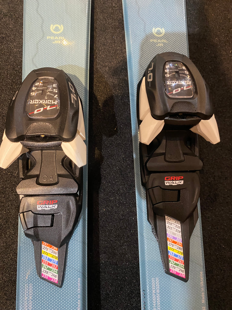 Blizzard Pearl Jr Youth Skis, 120cm, Marker Gripwalk Bindings