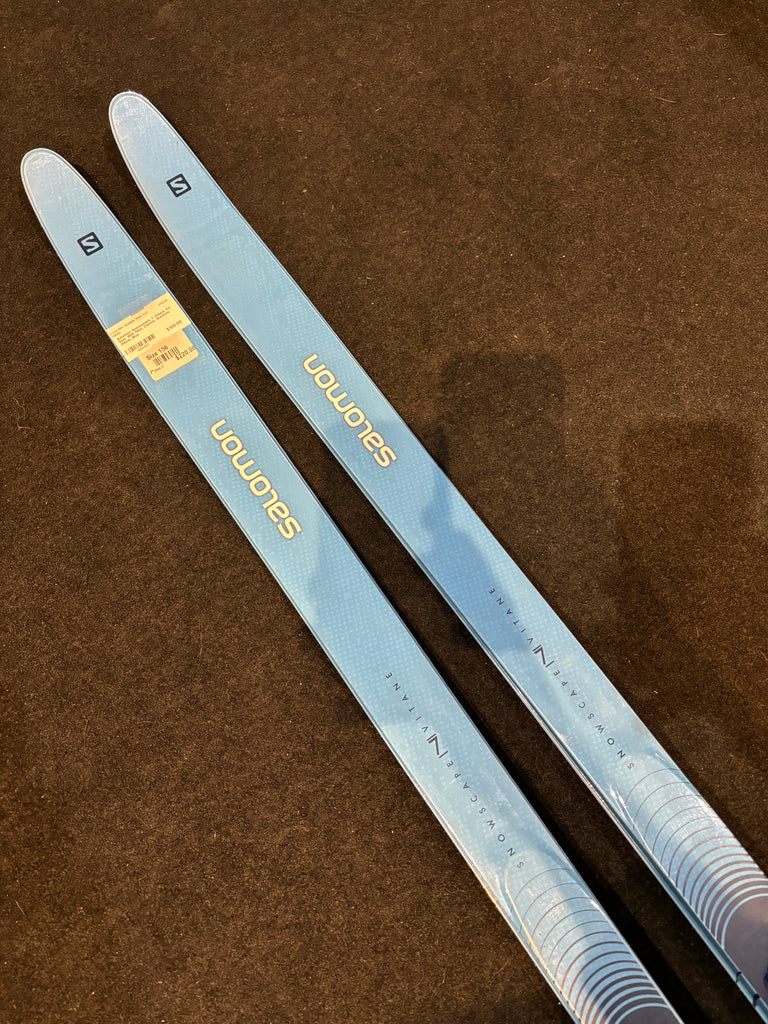 156cm Salomon Snowscape 7 Vitane Classic Touring XC Skis SNS Pilot Bindings