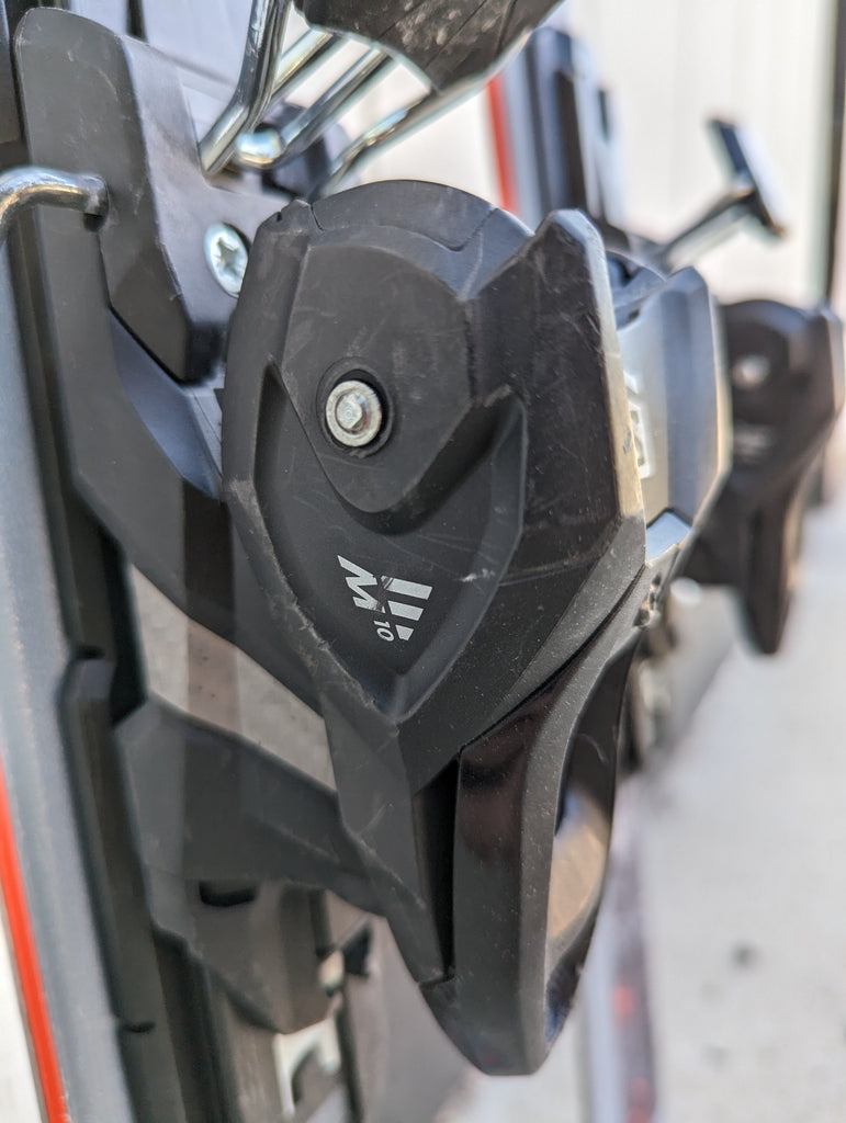 Salomon Distance 76 all mountain rocker skis with bindings, 150cm