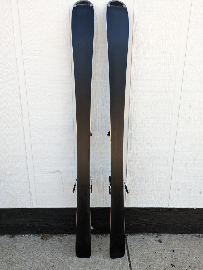 Salomon Distance 76 all mountain rocker skis with bindings, 150cm