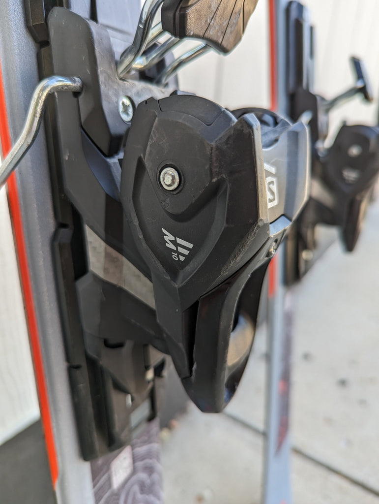 Salomon Distance 76 all mountain rocker skis with bindings, 160cm