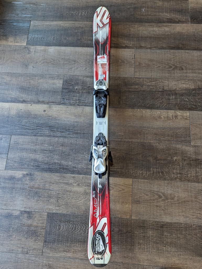 K2 Amp Youth Skis, 124cm, Marker Bindings