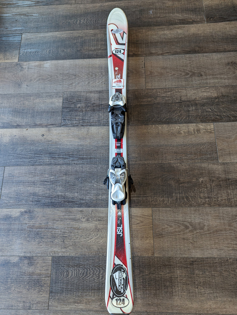 K2 Amp Youth Skis, 124cm, Marker Bindings