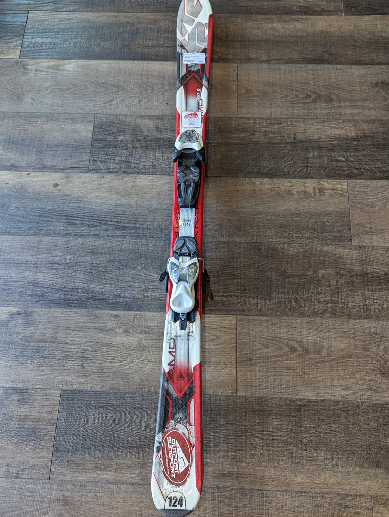 K2 Amp Youth Skis, 124cm, Marker Bindings