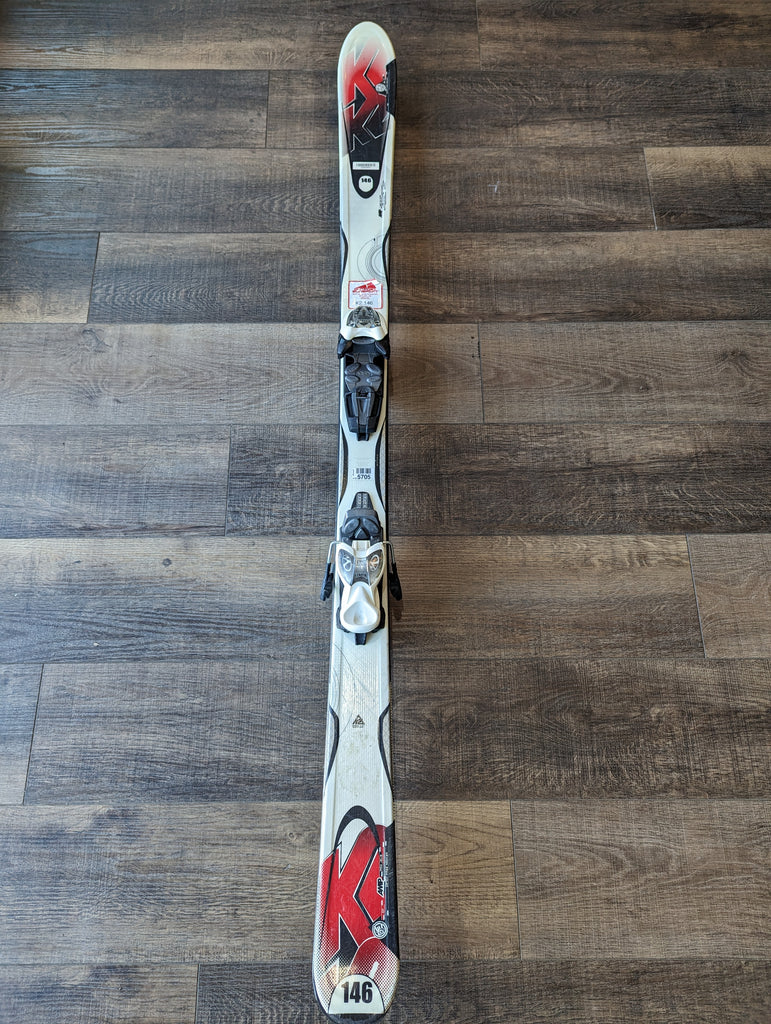 K2 Amp Youth Skis, 146cm, Marker Bindings