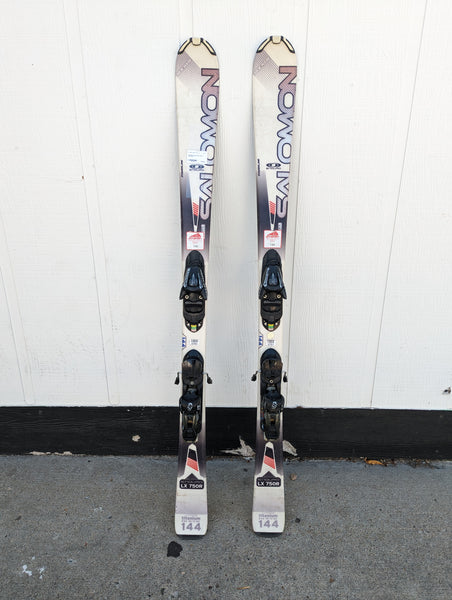 Salomon Enduro LX750R all mountain rocker skis with bindings, 144cm