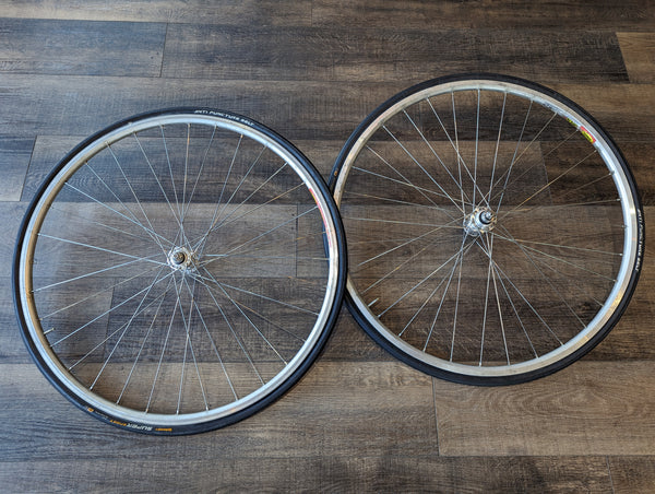 Vintage Shimano Dura-Ace Track Hub Wheelset, 700c, Mavic Open