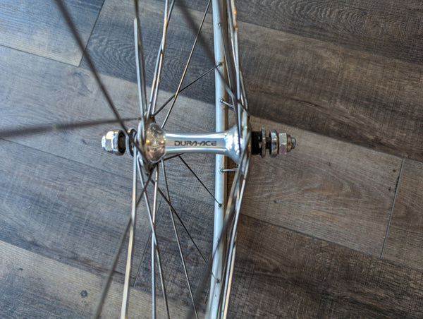 Vintage Shimano Dura-Ace Track Hub Wheelset, 700c, Mavic Open Pro Rims