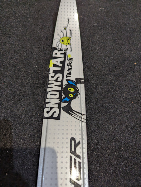 Fischer Snowstar Jr Kid's Cross Country Skis, Waxless, Twin Skin