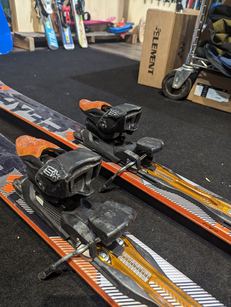 Fischer Hybrid 8.5 175cm Skis w/ Fischer Bindings, All Mountain, OLDER BINDINGS