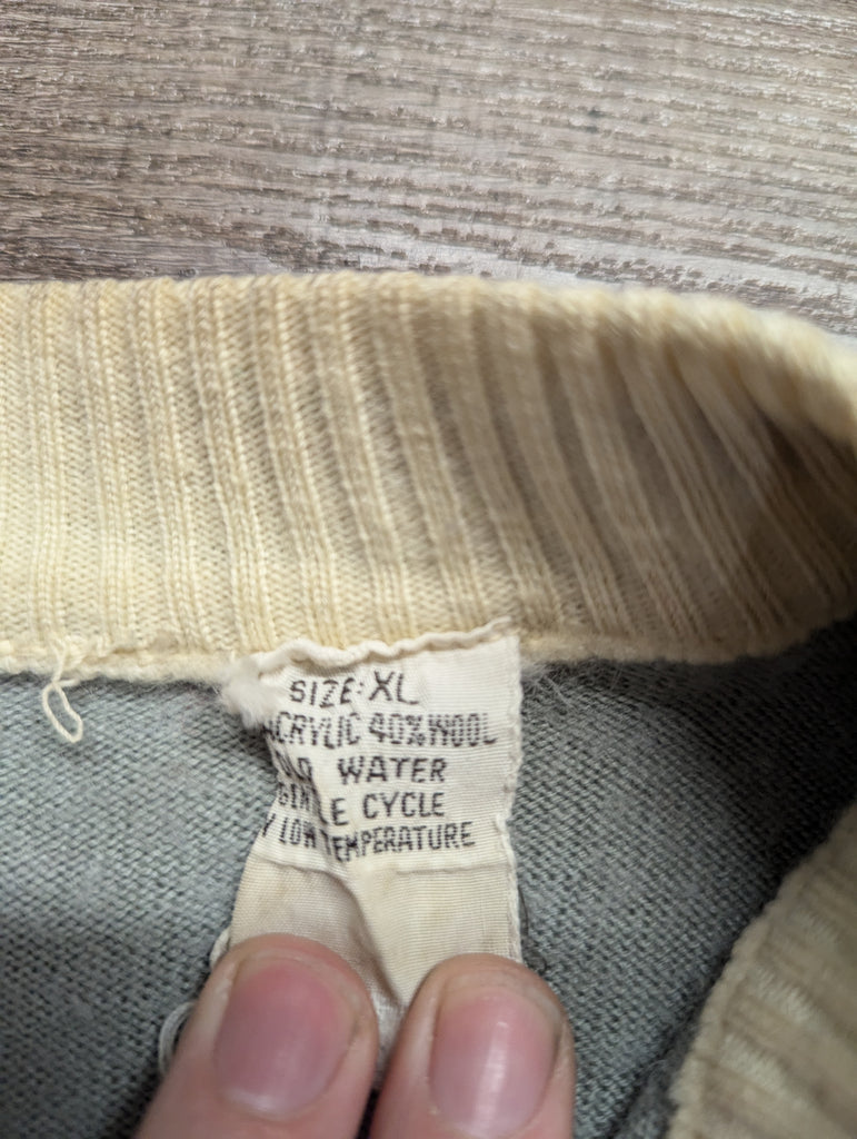 Vintage Wool Blend Cycling Sweater, Men, XL