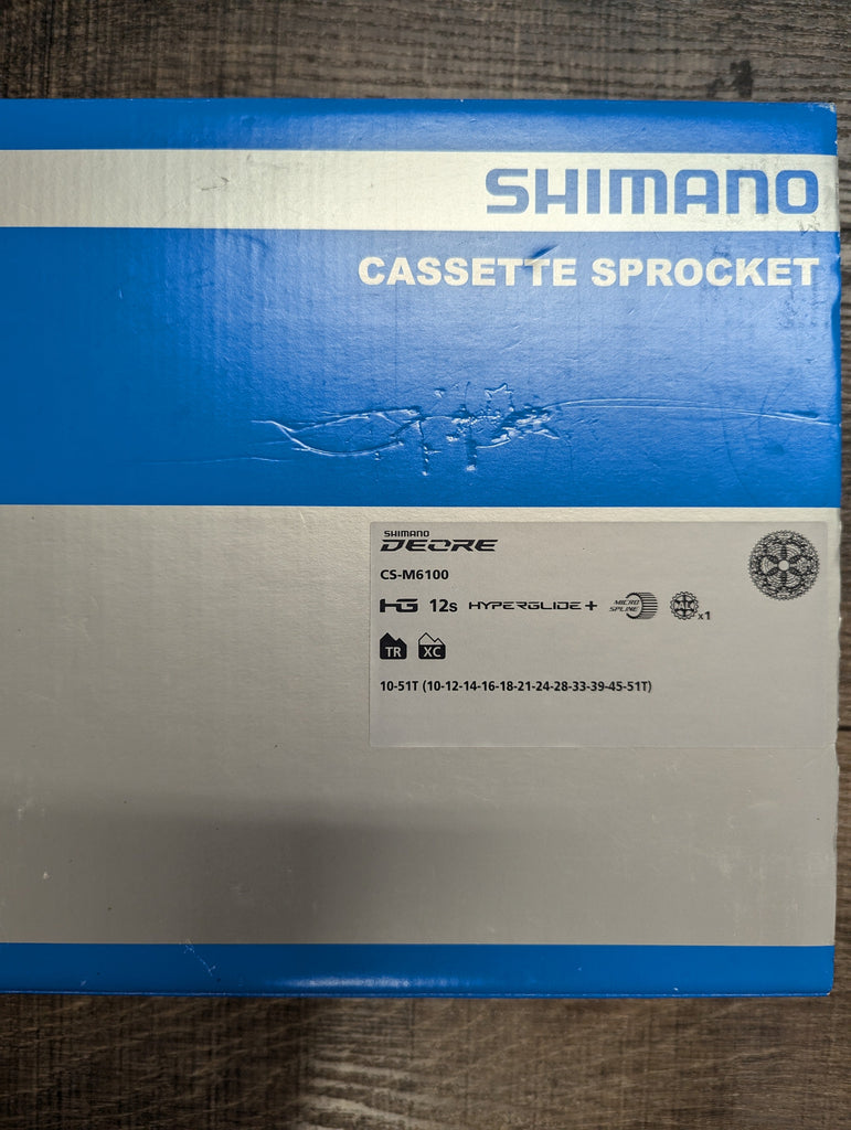 NEW Shimano Deore 12 Speed Cassette, CS-M6100, 10-51t, Microspline, New with Box