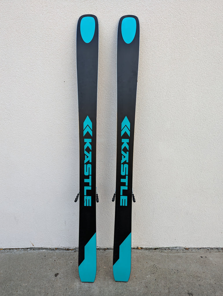 Kastle ZX115 Freeride Powder Skis, 186cm, Kastle K13 Demo Bindings, Edge Damage