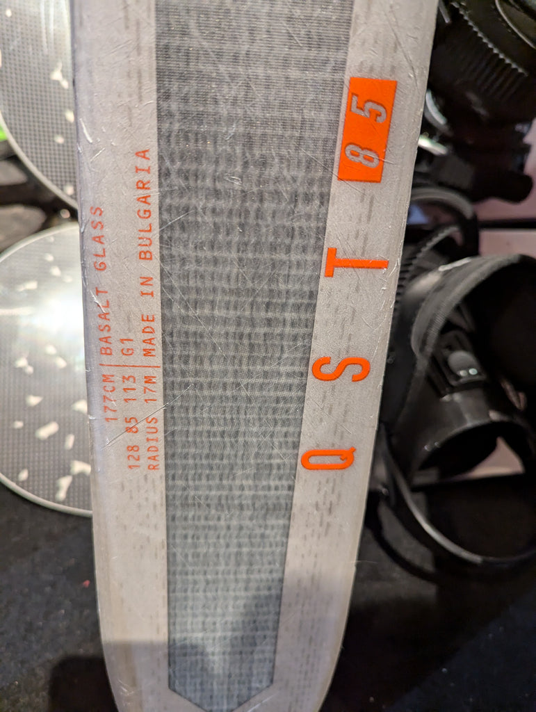 Salomon QST 85 skis all mountain rocker Grip Walk bindings, 177cm