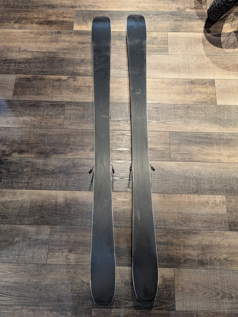 Salomon QST 85 skis all mountain rocker Grip Walk bindings, 169cm