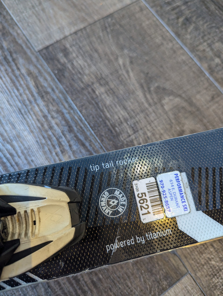 Volkl Code Speedwall Skis, 173cm, Marker R Motion Demo Bindings, Topsheet Damage