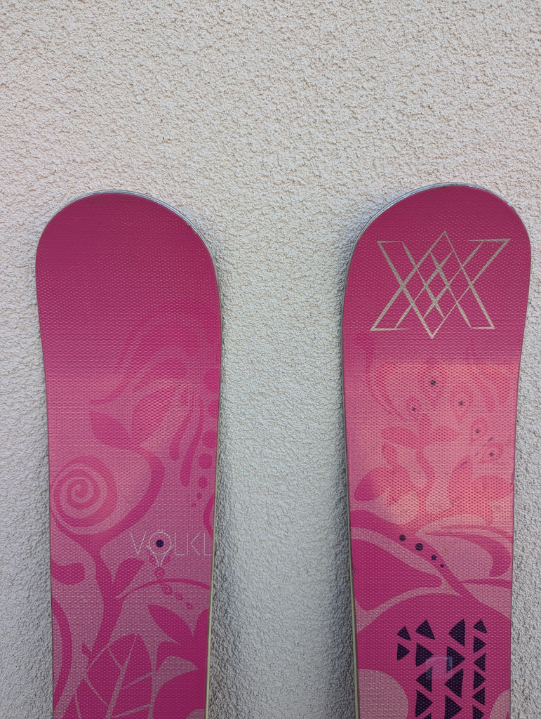 Volkl Aura All Mountain/Powder Skis, 170cm, Salomon Z12 Bindings