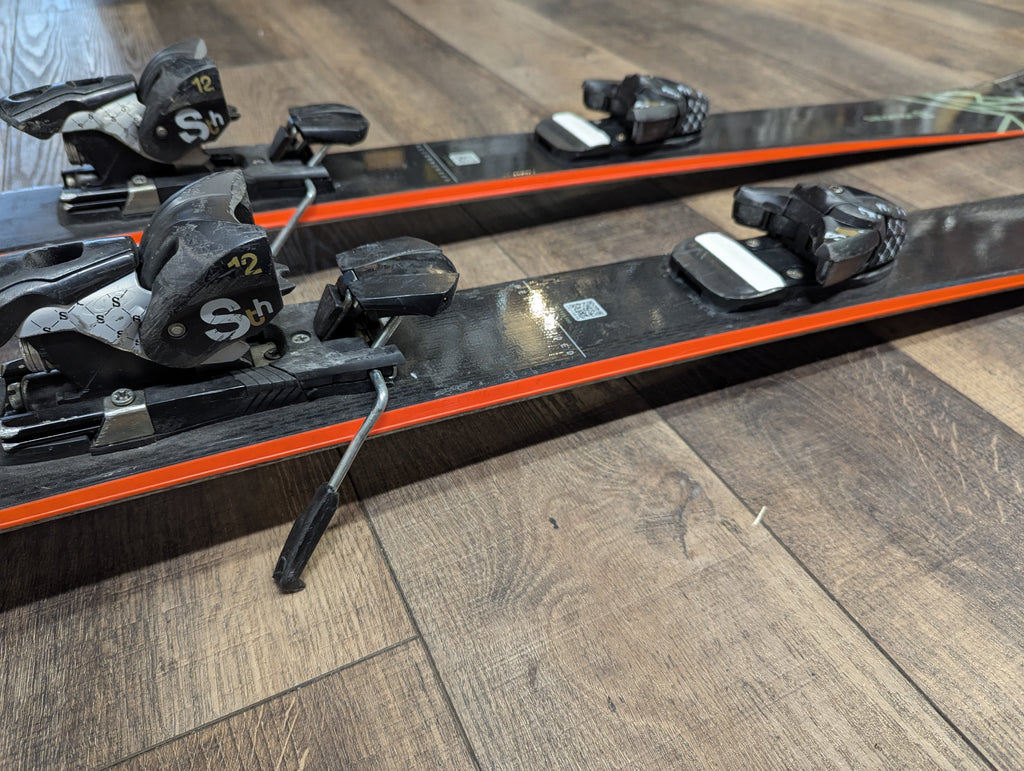 161cm Salomon QST 92 Powder/All Mountain Skis, Salomon Sth 12 Bindings DIN 4-12