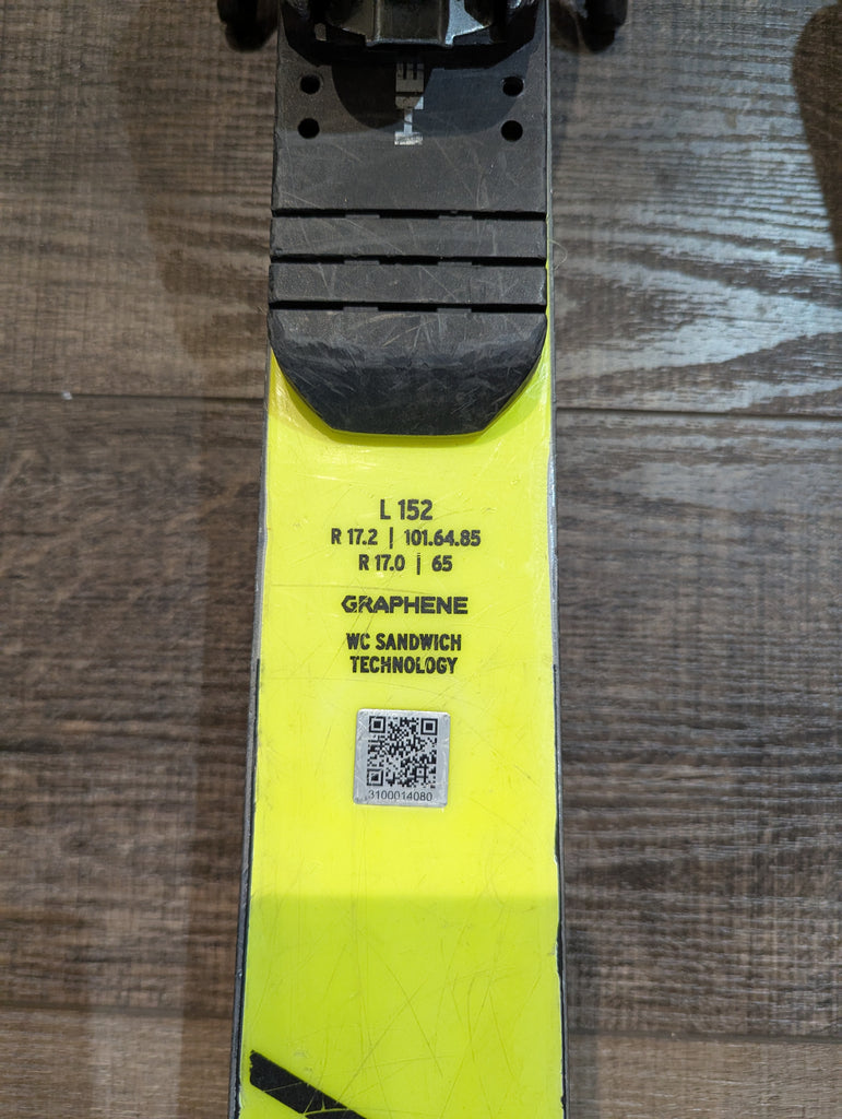 Head I.GS RD Team World Cup Rebels skis, 152cm, with Head Evo AC 9 Bindings