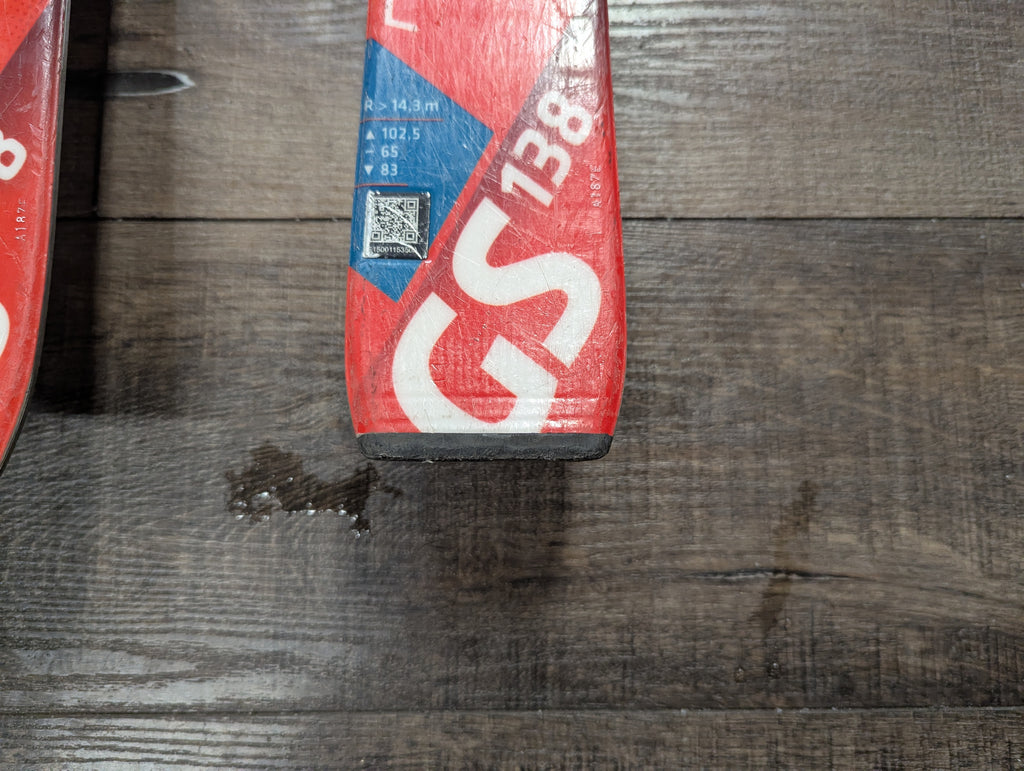 Atomic Redster GS skis, 138cm, with Atomic XTL 7.5 Bindings