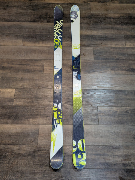 Salomon 2012 186cm All Mountain Rocker Skis, No Bindings – The