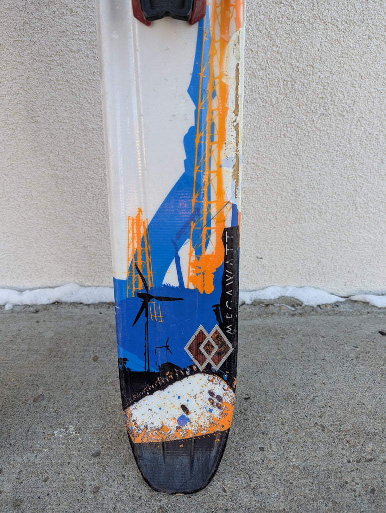 Black Diamond Megawatt Powder Skis, 188cm, Diamir Freeride Bindings