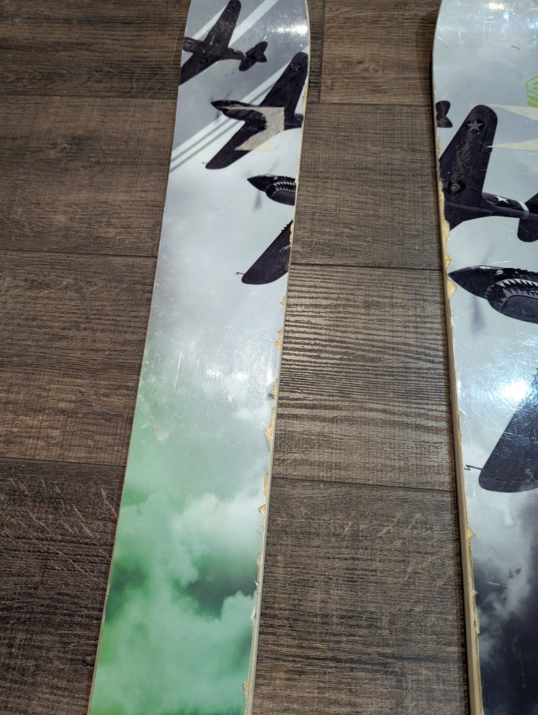 Blue House Mr. Rocker Twin Tips Telemark Skis, 171cm, 22 Designs