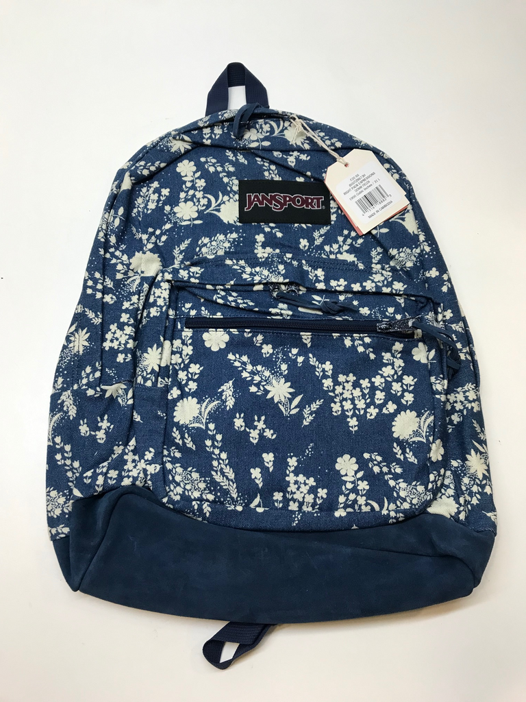 Jansport Right Pack Expressions Backpack book bag/day pack leather bottom