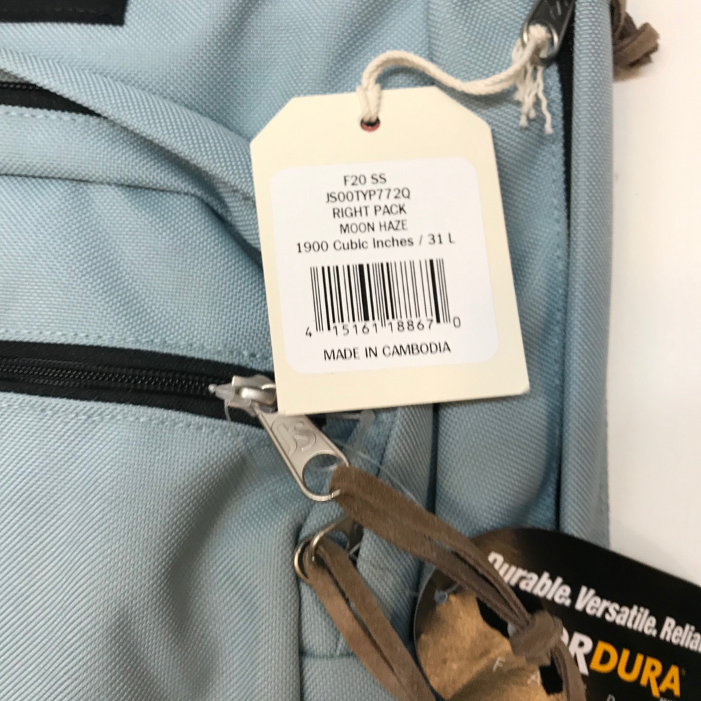 Jansport Right Pack Expressions Backpack book bag/day pack leather bottom