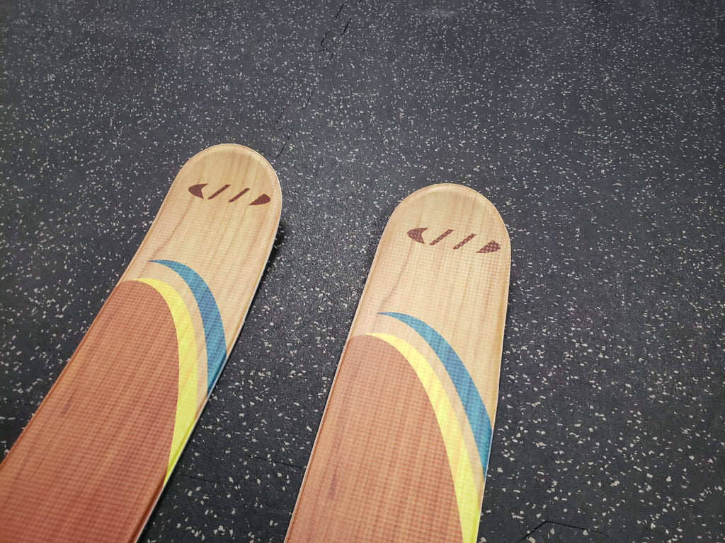 Whitewoods Outlander Snowshoe Skis, 139cm w/Universal Bindings, Telescopic Poles