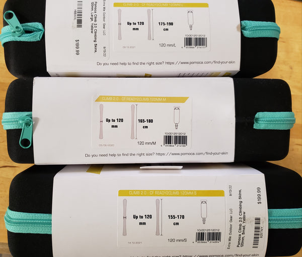 Pomoca Climb 2.0 Climbing AT Skins, READY2CLIMB, 120mm wide mohair