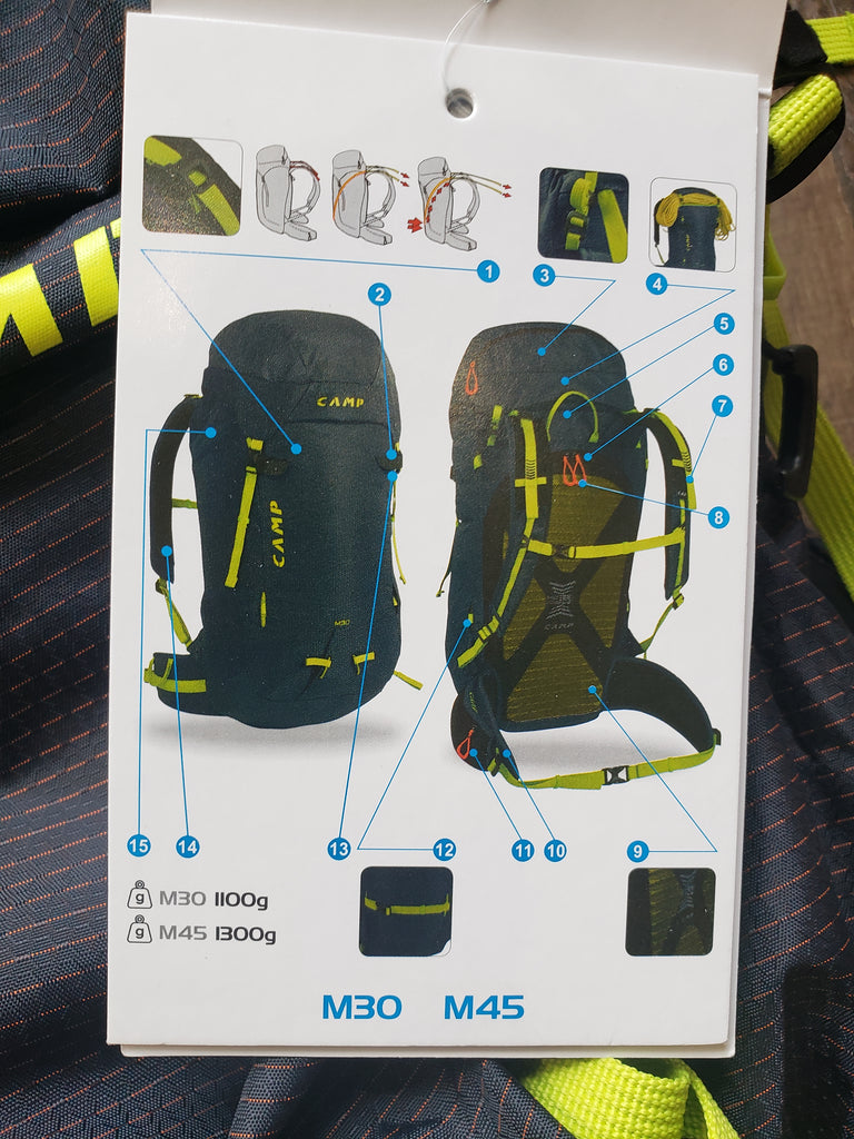 CAMP M30 Daypack, Backcountry Ski Climb Pack
