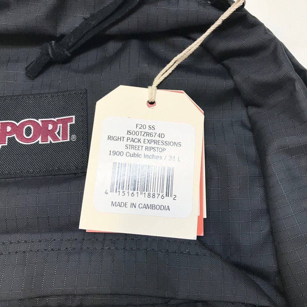 Jansport Right Pack Expressions Backpack book bag/day pack leather bottom