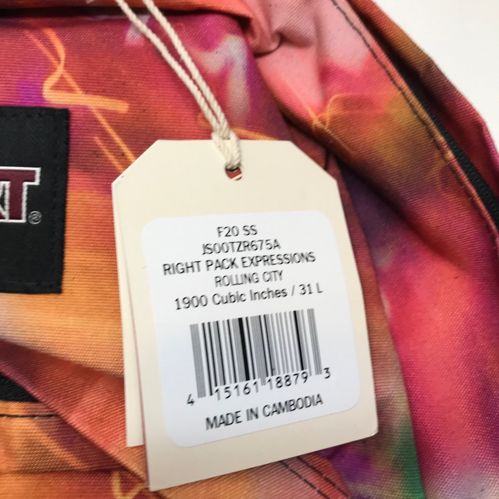 Jansport Right Pack Expressions Backpack book bag/day pack leather bottom