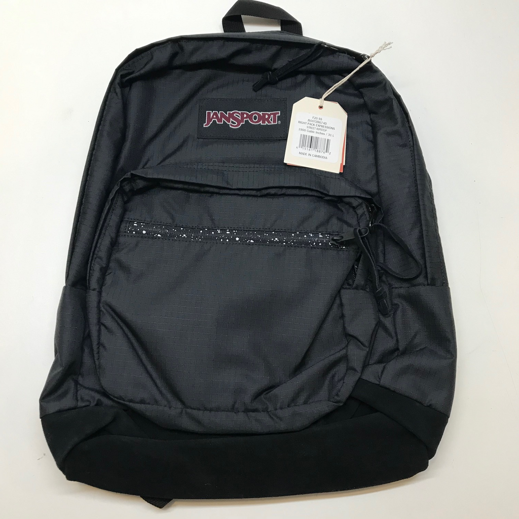 Jansport Right Pack Expressions Backpack book bag/day pack leather bottom