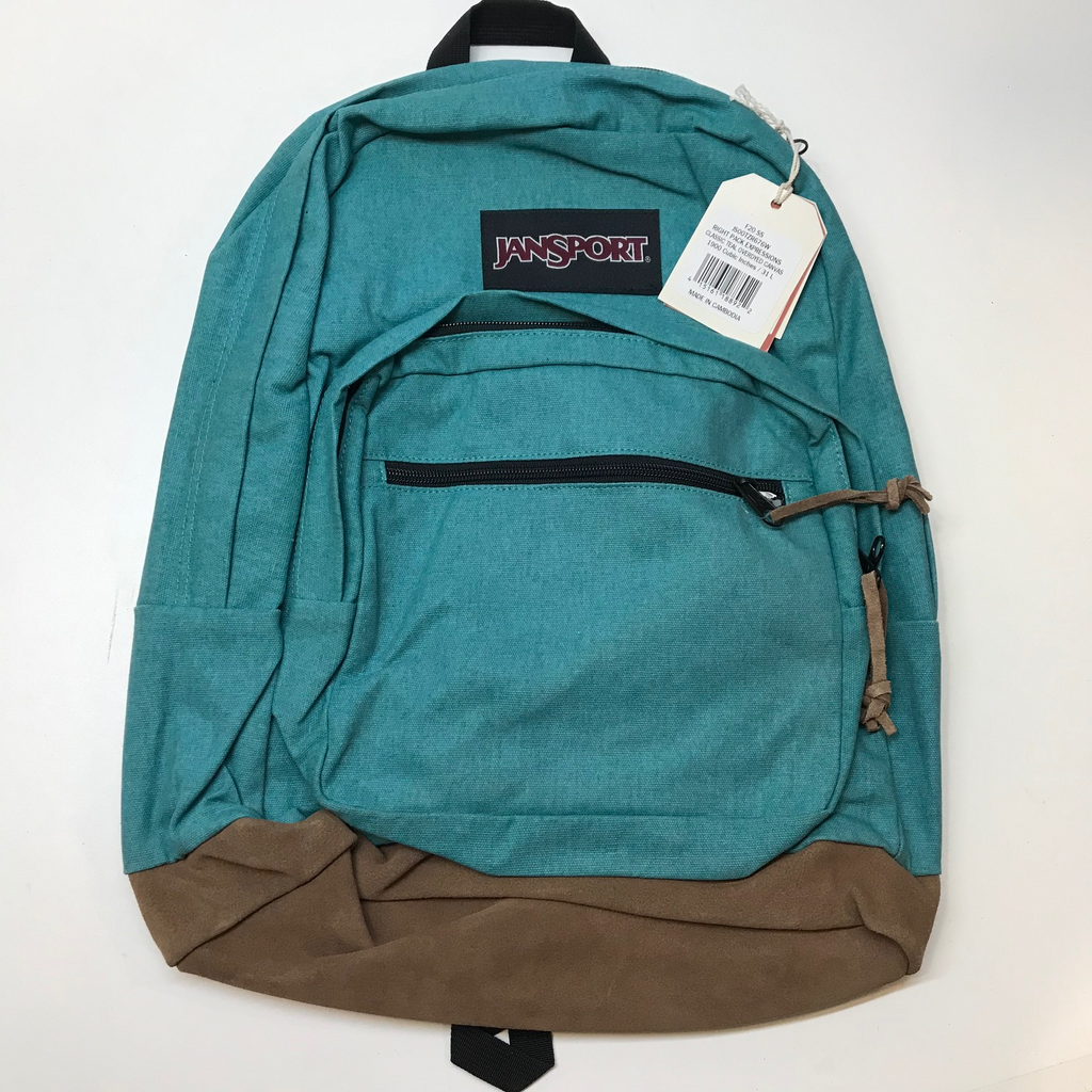 Jansport Right Pack Expressions Backpack book bag/day pack leather bottom