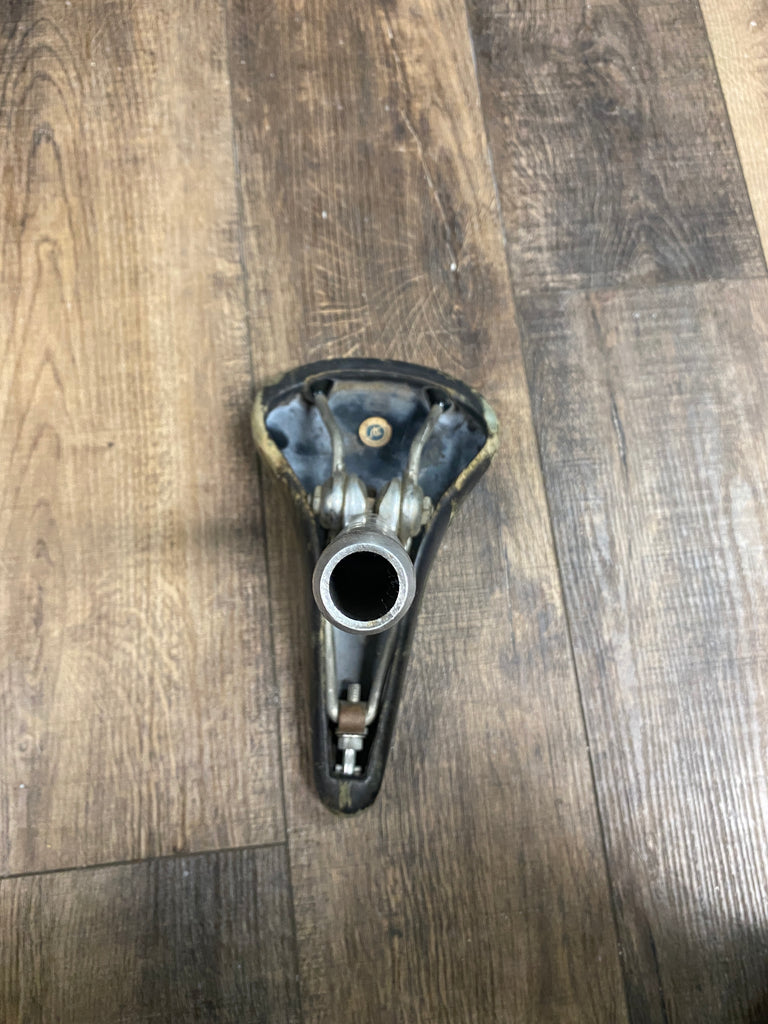 Ideale 2002 Vintage Leather Bicycle Saddle 26.6 post