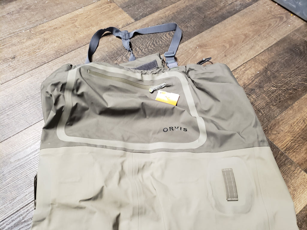 Orvis Silver Sonic stocking foot chest waders medium long fly fishing