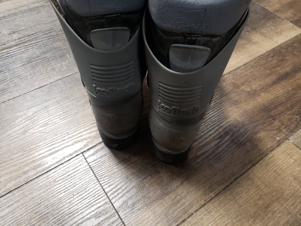 Vintage Koflach plastic mountaineering boots men 11