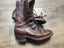 Leather western work boots heel 10 in tall men 13 D