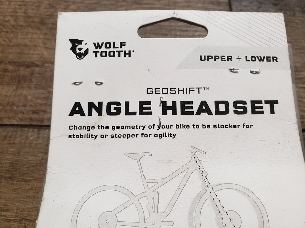 Wolf Tooth Geoshift Angle Headset, Black, 1deg