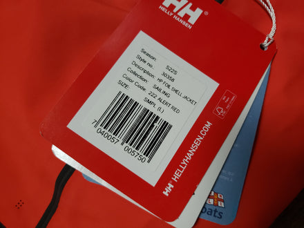Helly Hansen HP Foil waterproof shell sailing jacket men large red