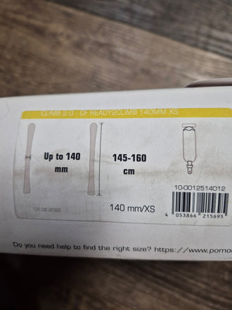 Pomoca Climb 2.0 Climbing Skins, Fixed Length 145-160cm, 140mm wide